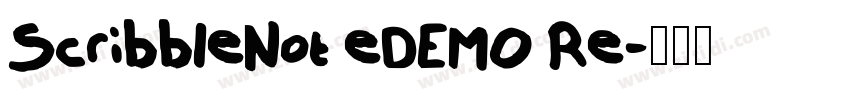 ScribbleNot eDEMO Re字体转换